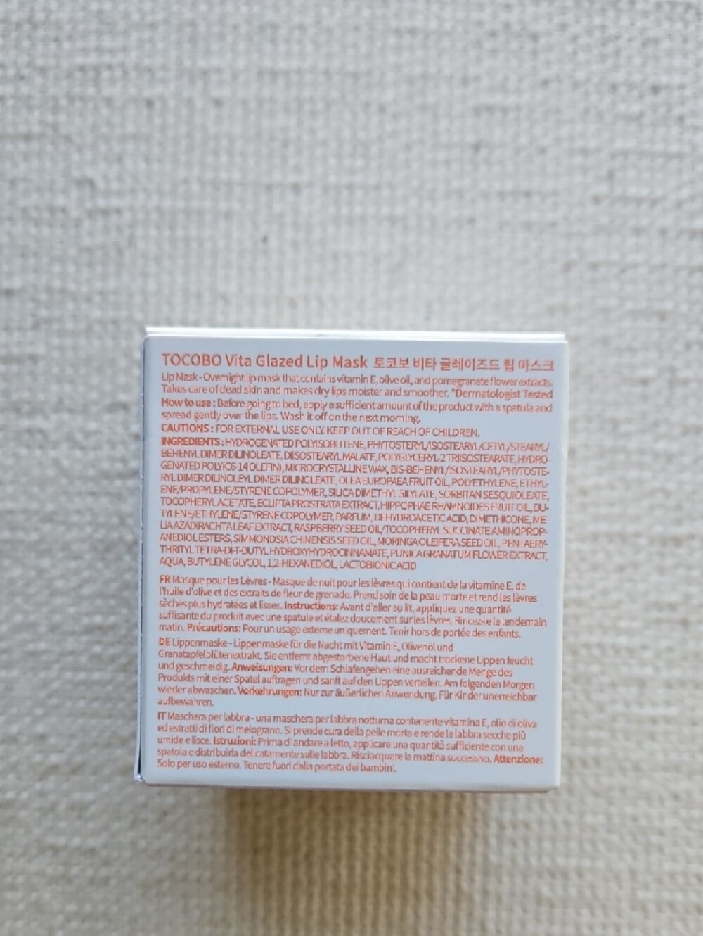 TOCOBO Vita Glazed Lip Mask - Picture 3 of 6